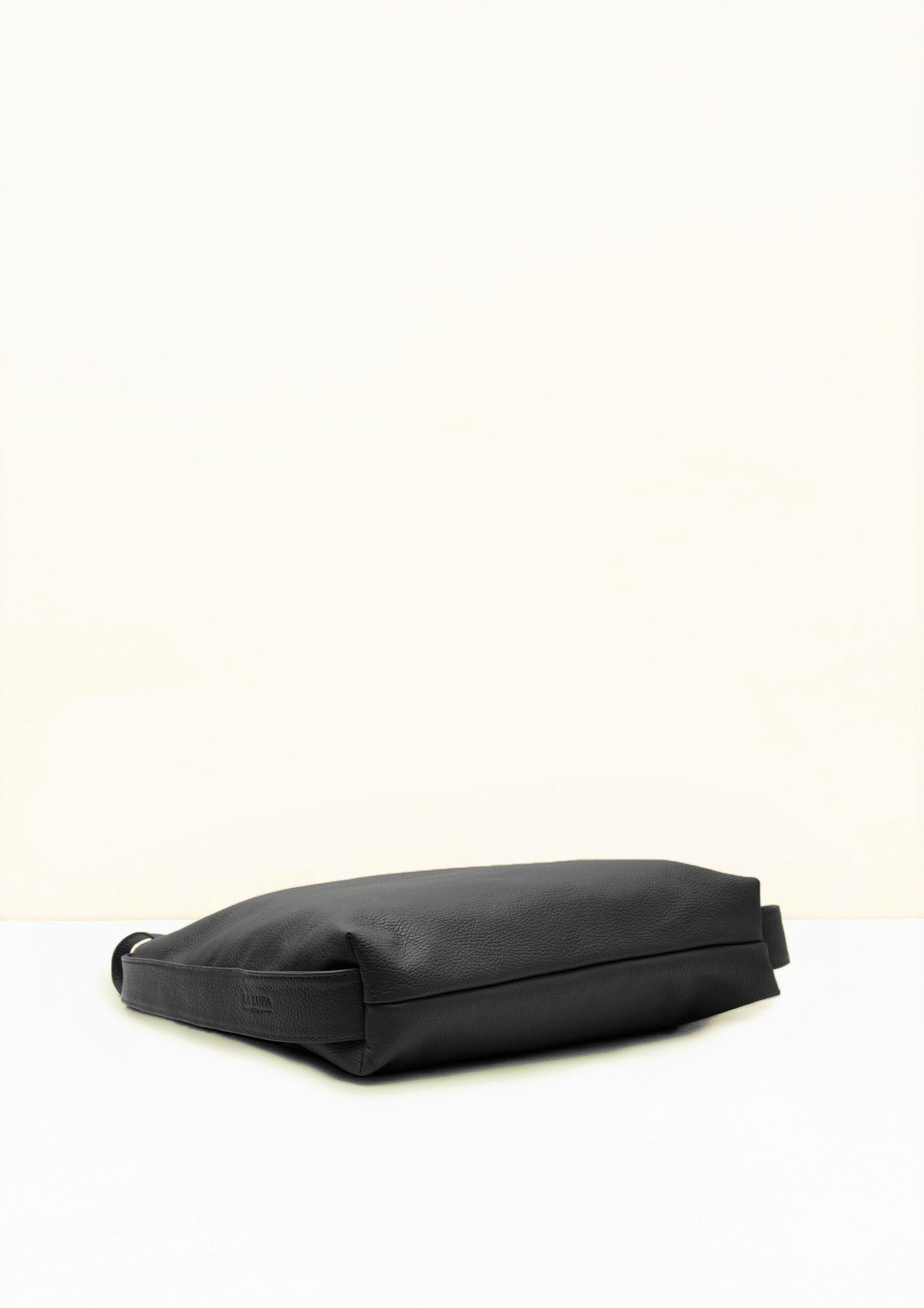 Bella 2-in-1 Black Italian Leather Backpack and Tote by LA LUPA / Tote Converts to Backpack