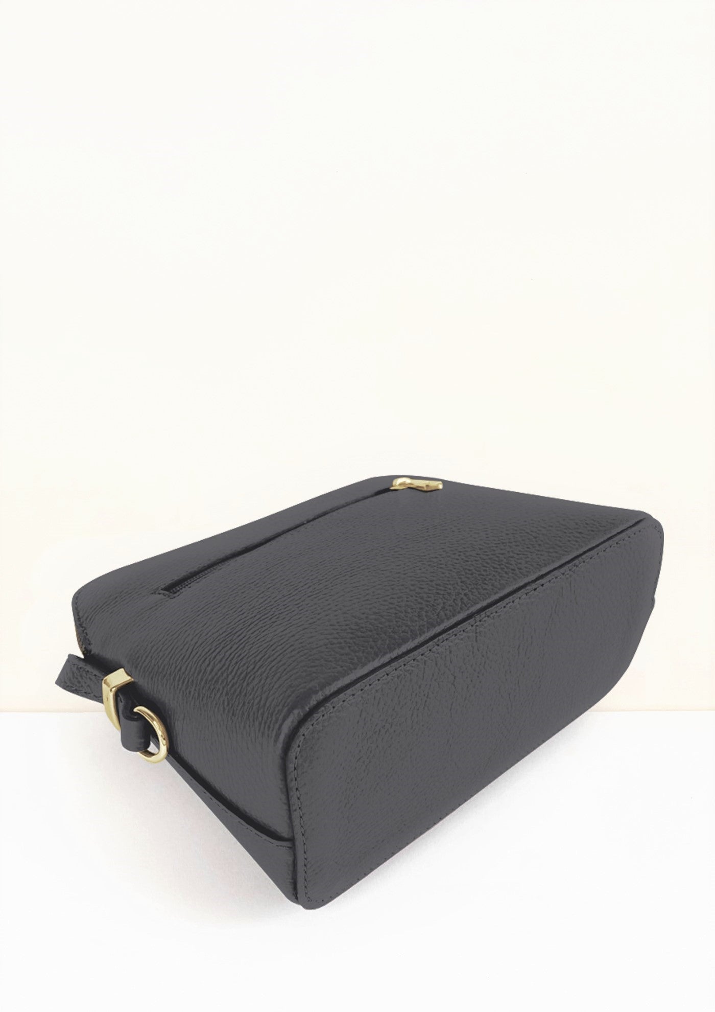 Claudia Black Crossbody Italian Leather Handbag by LA LUPA