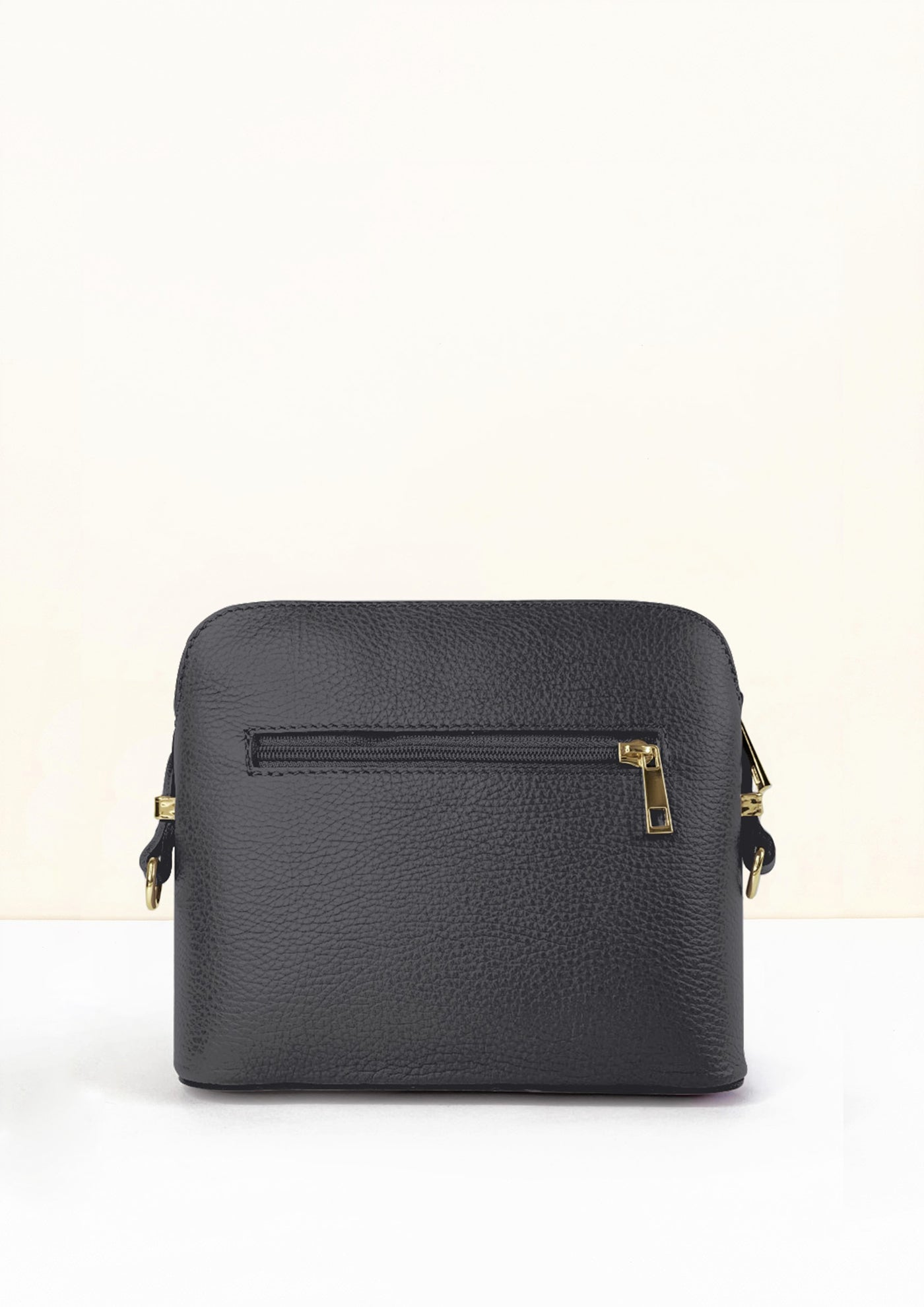 Claudia Black Crossbody Italian Leather Handbag by LA LUPA
