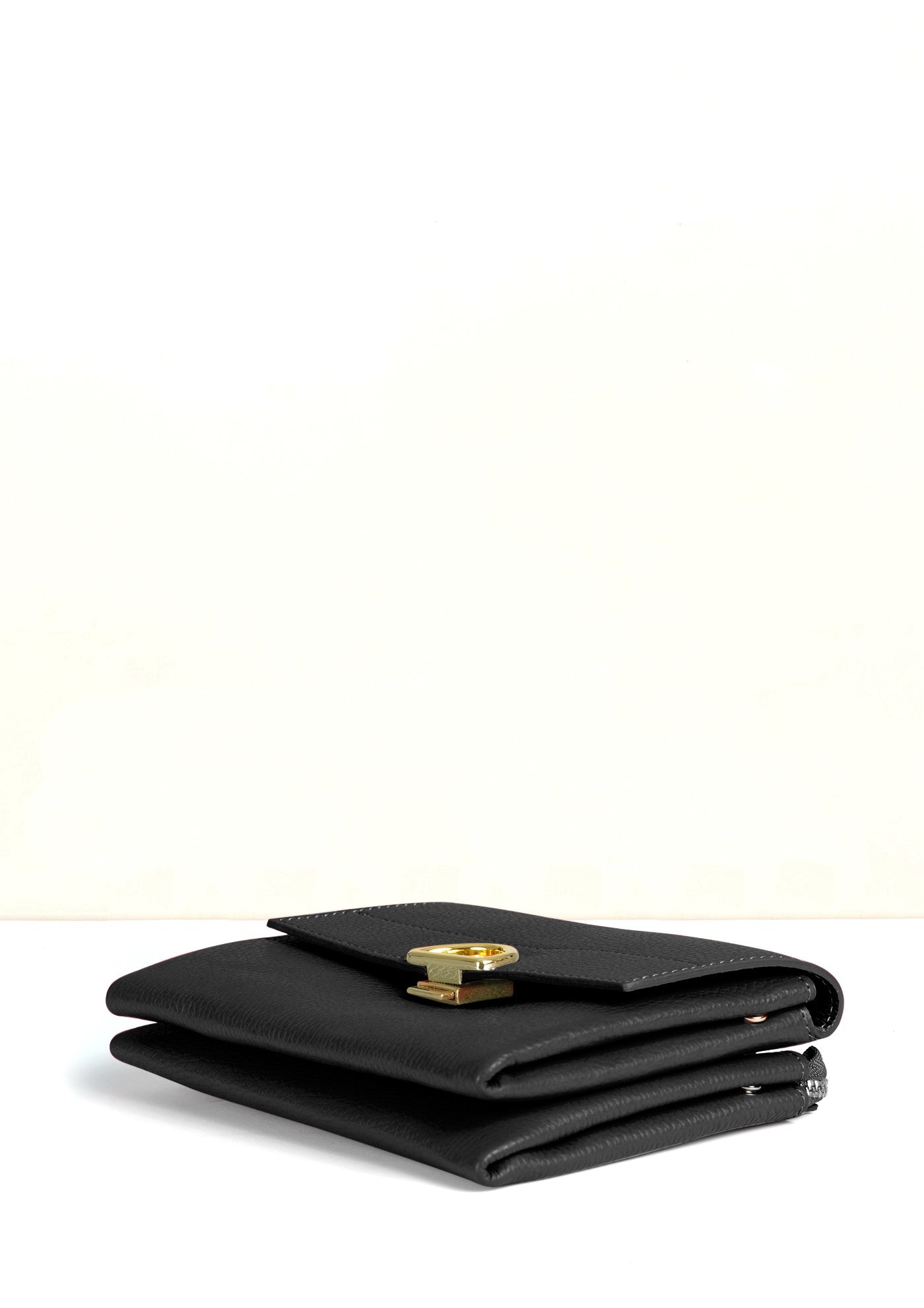 Sabrina Black Crossbody Italian Leather Handbag from LA LUPA