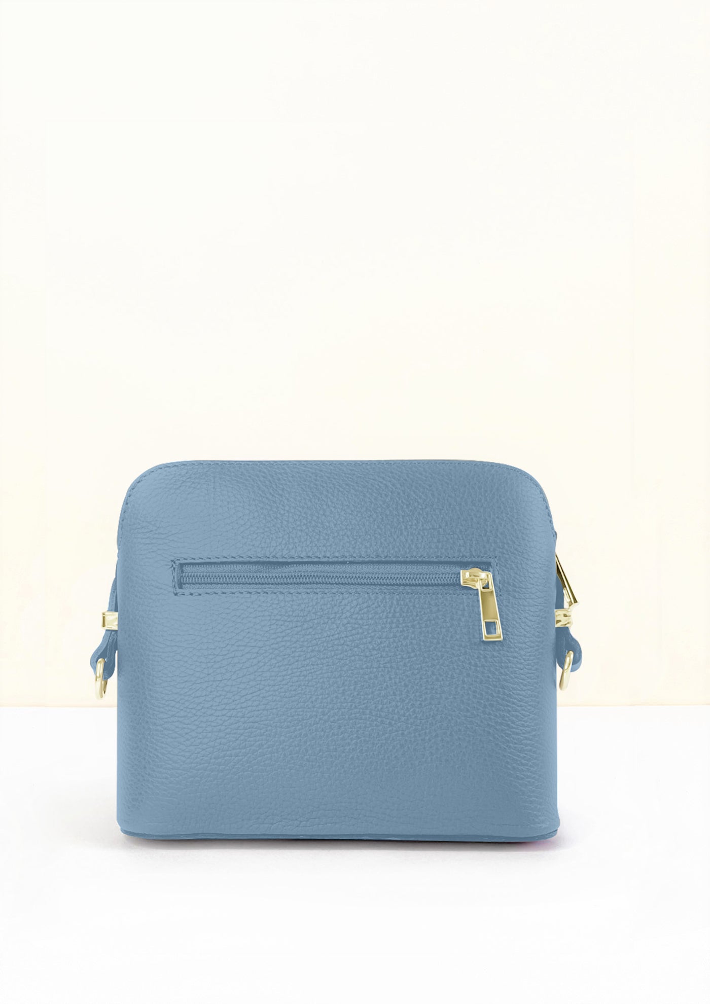 Claudia Dusky Blue Crossbody Italian leather handbag by LA LUPA