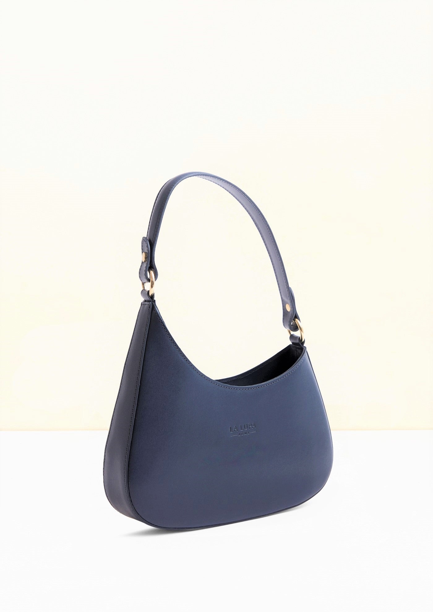 Sienna Navy Italian Leather Handbag from LA LUPA