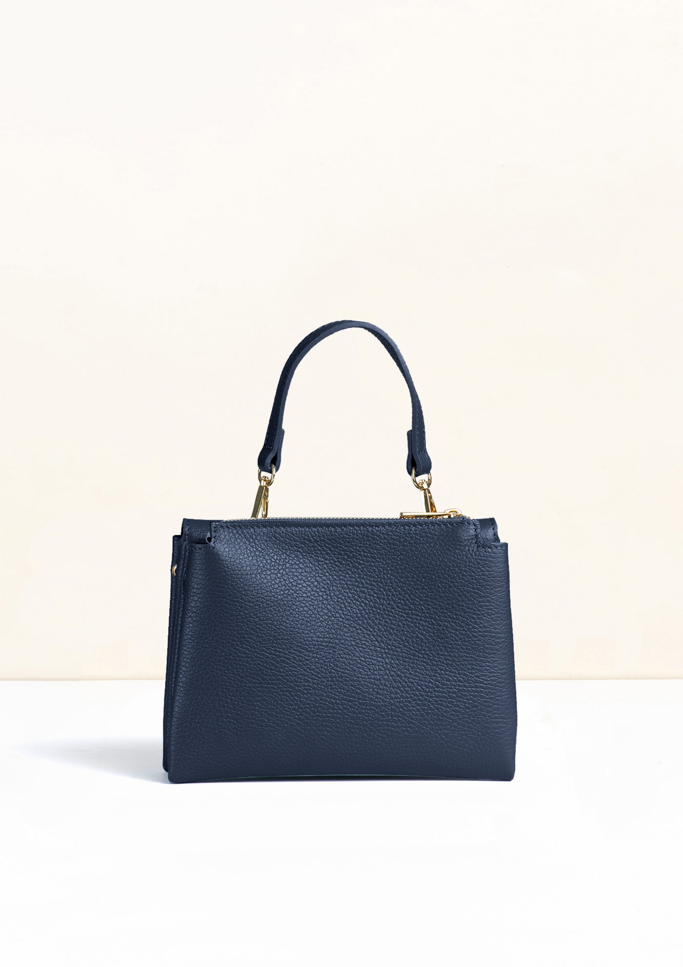 Sabrina Navy Crossbody Italian Leather Handbag from LA LUPA