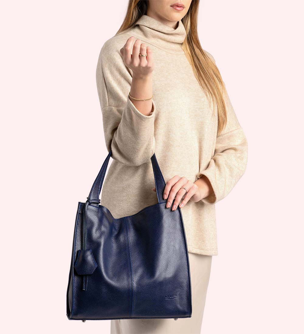 Cassia Small Tote Navy