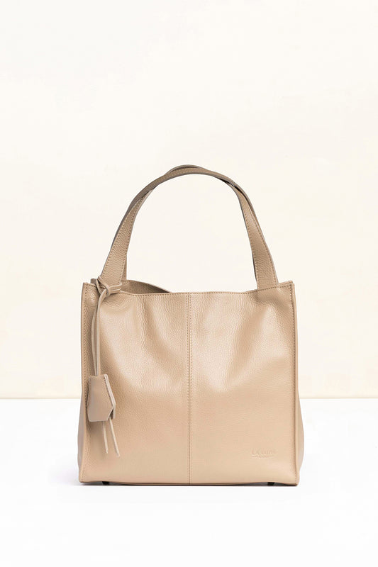 Cassia Small Tote Beige