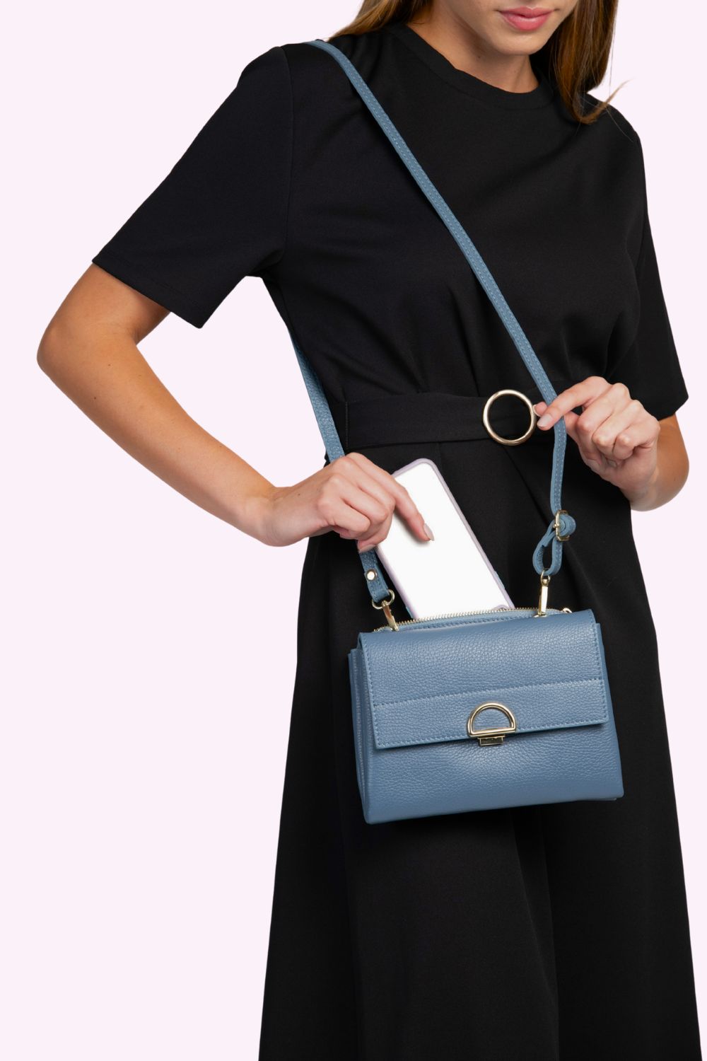 Sabrina Crossbody Dusky Blue