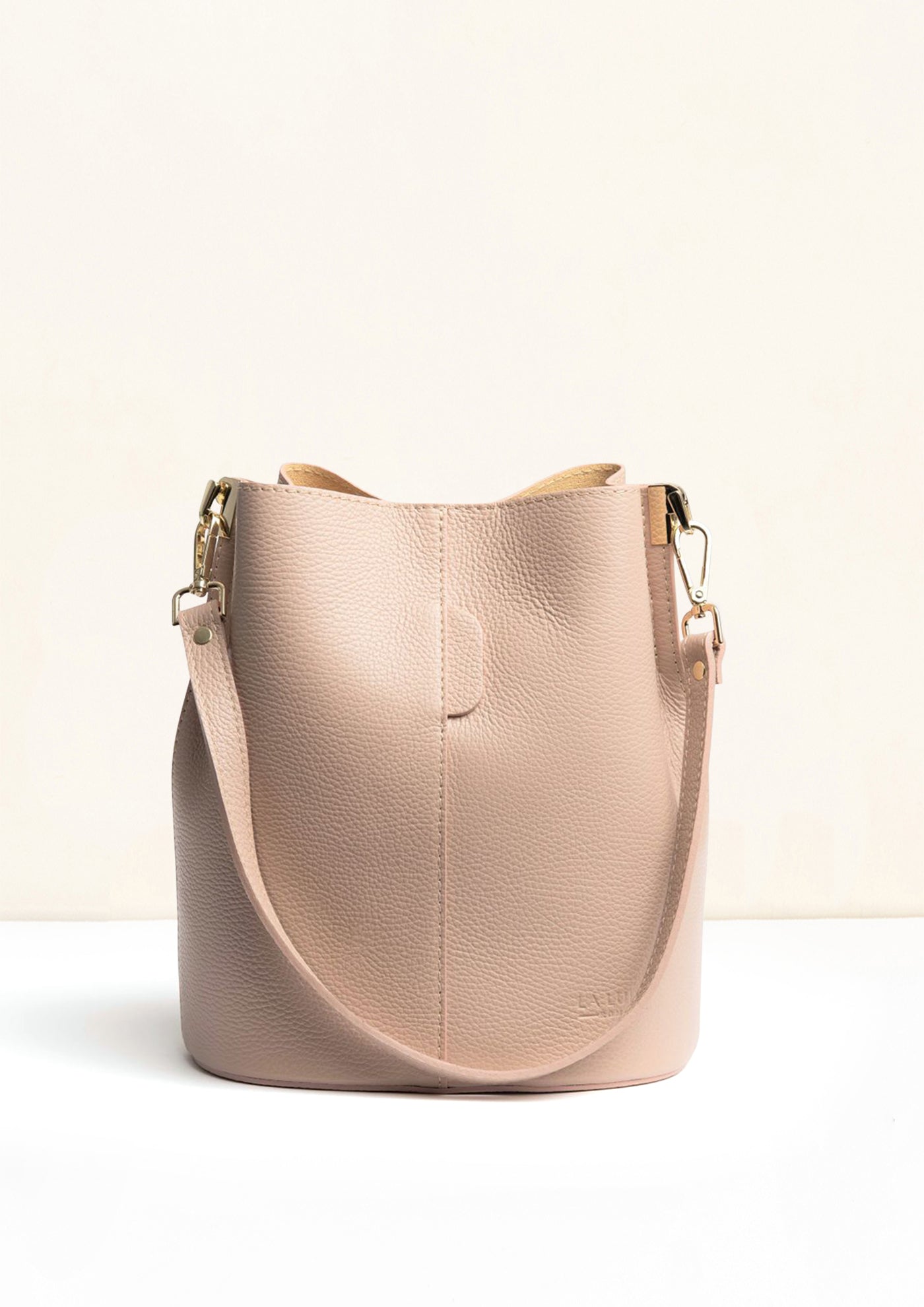 Livia Blush Crossbody Italian Leather handbag from LA LUPA 