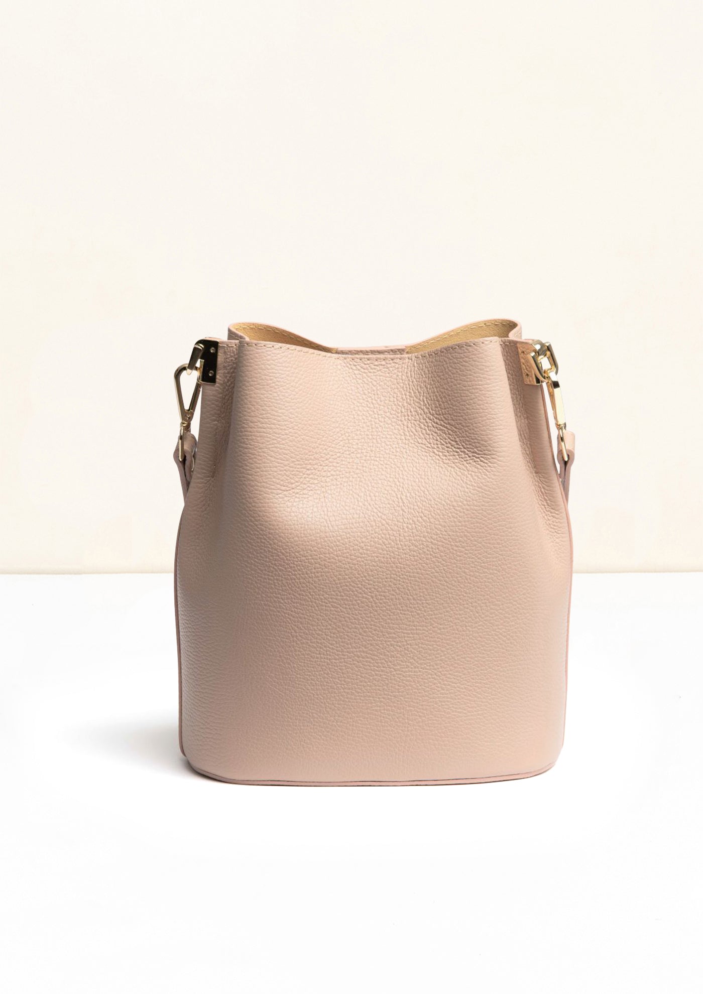 Livia Blush Crossbody Italian Leather handbag from LA LUPA 