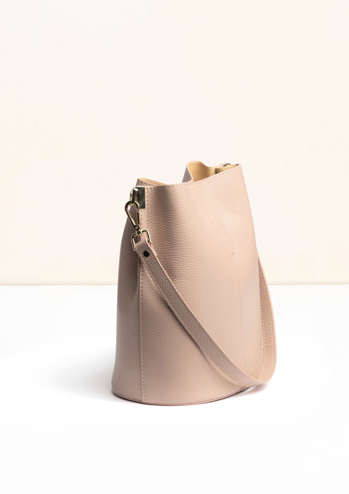Livia Blush Crossbody Italian Leather handbag from LA LUPA 