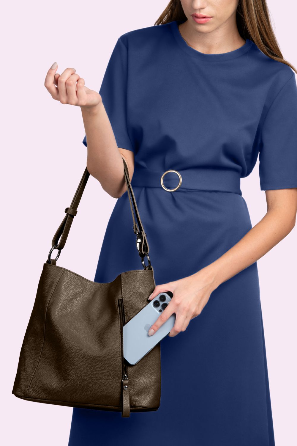Valentina Crossbody Dark Chocolate NEW