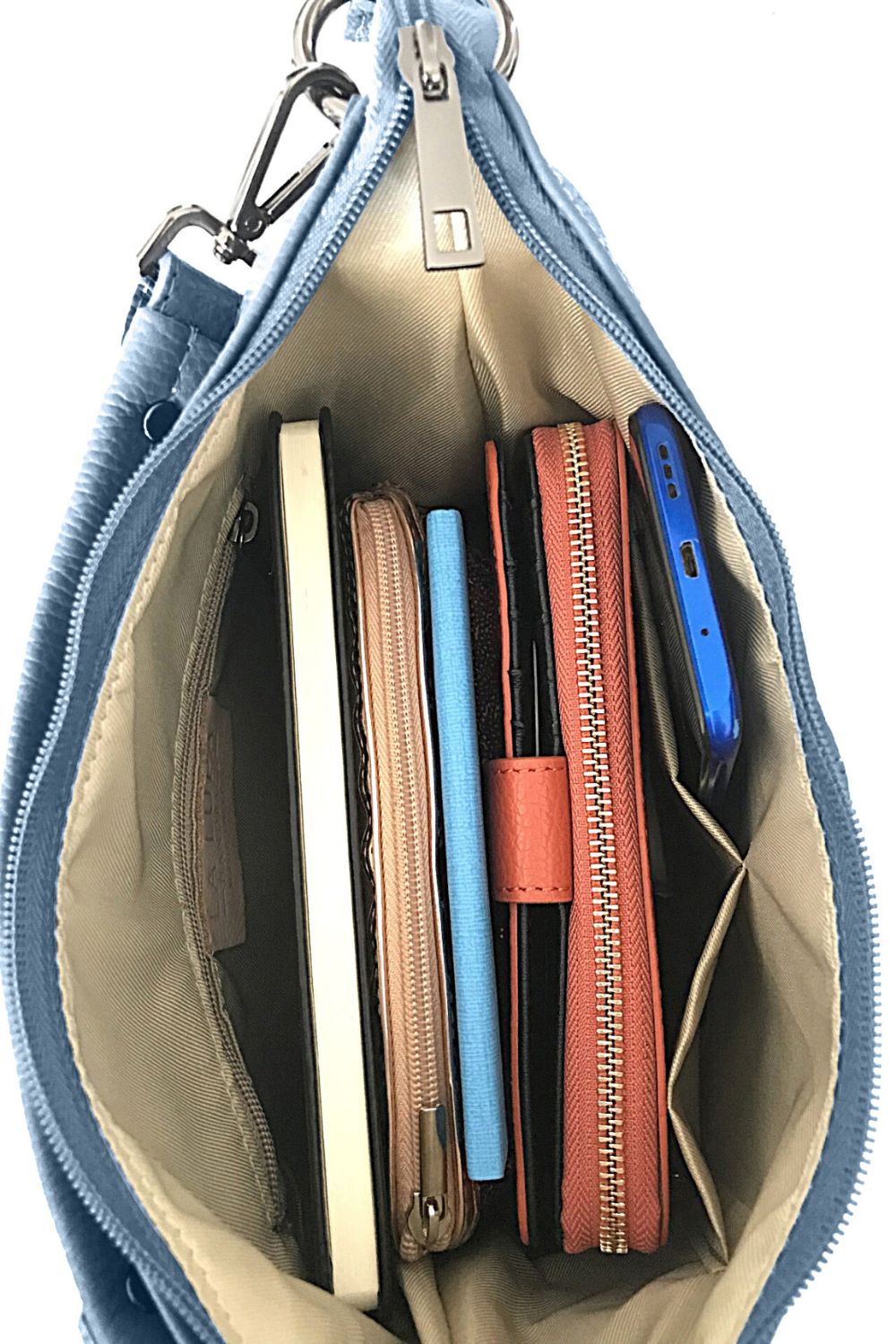 Perla Crossbody Dusky Blue NEW