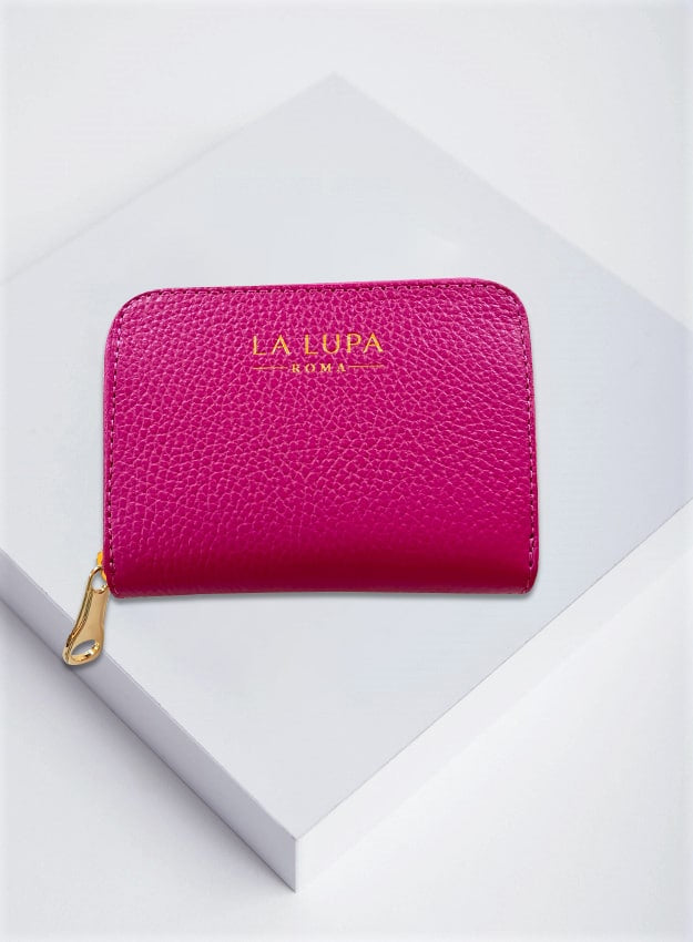 Rosa Purse Pink Italian Leather Wallet from LA LUPA 