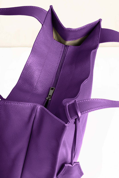 Cassia Large Tote Purple