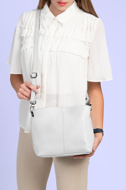 Lola Small Crossbody White